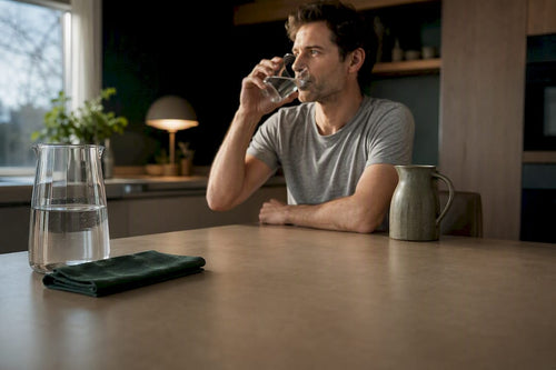 Adult drinking water during recovery