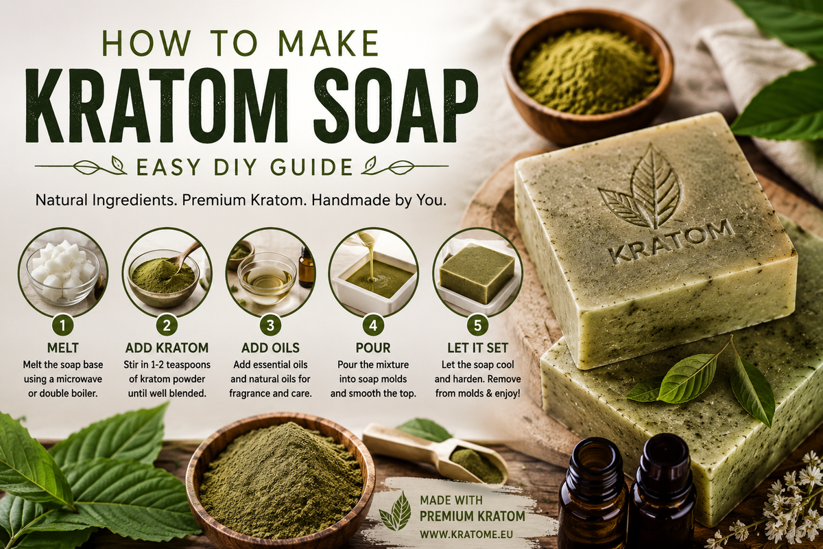 Kratom Soap, DIY Kratom Soap, Premium Kratom powder, Kratom powder Europe